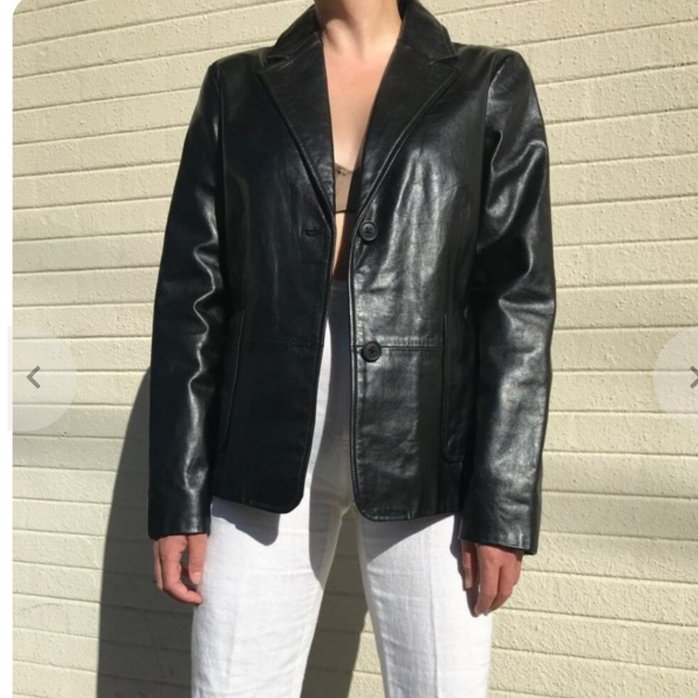 Gap  Genuine Leather Blazer